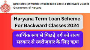 Haryana Term Loan Scheme For Backward Classes 2024